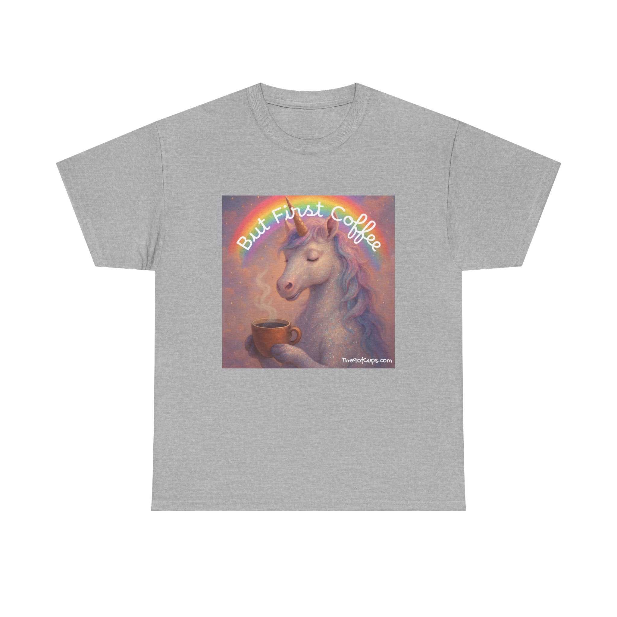 Coffee Lover T-Shirt - But First Coffee Unicorn Tee