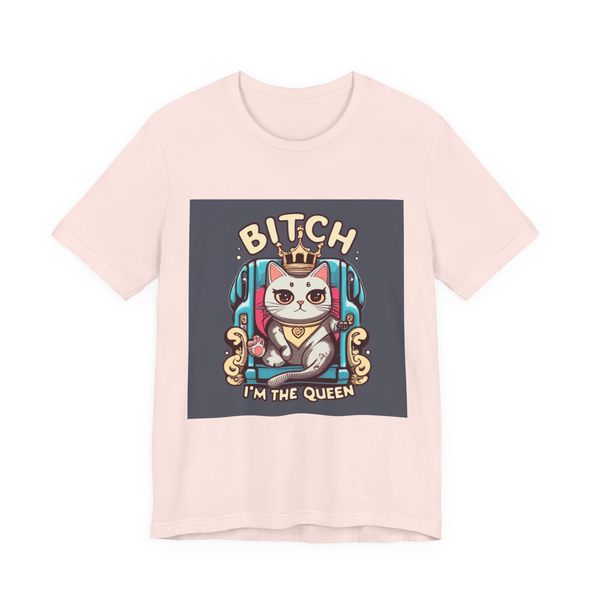 Pug Queen Tee — "Bitch, I'm the Queen" Funny Pug Dog Illustration