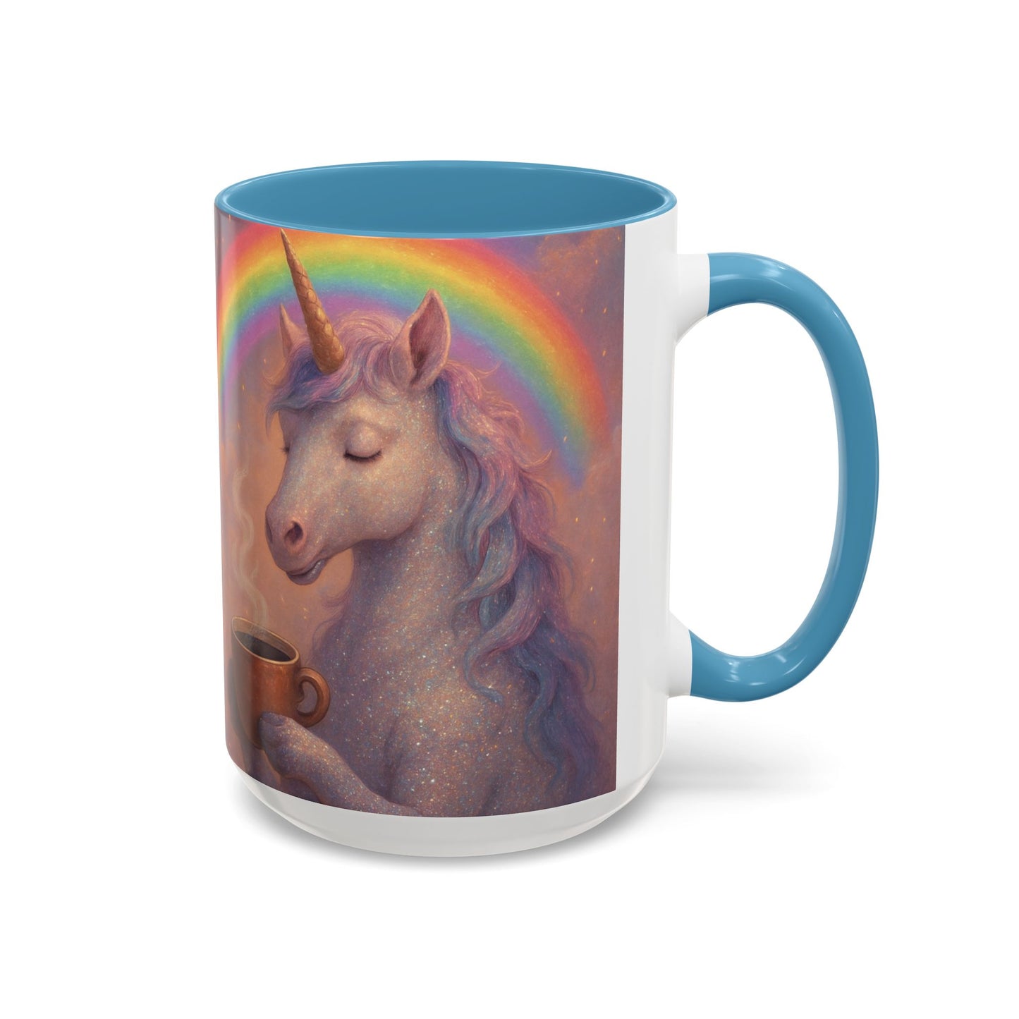 Coffee Mug - Calm Unicorn Morning Coffee Illustration
