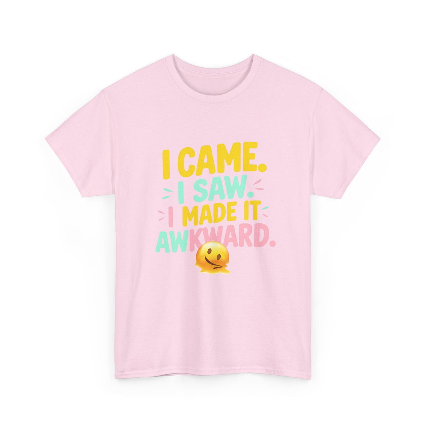 Funny Quote 'I Came, I Saw, I Made It Awkward' Emojis Tee