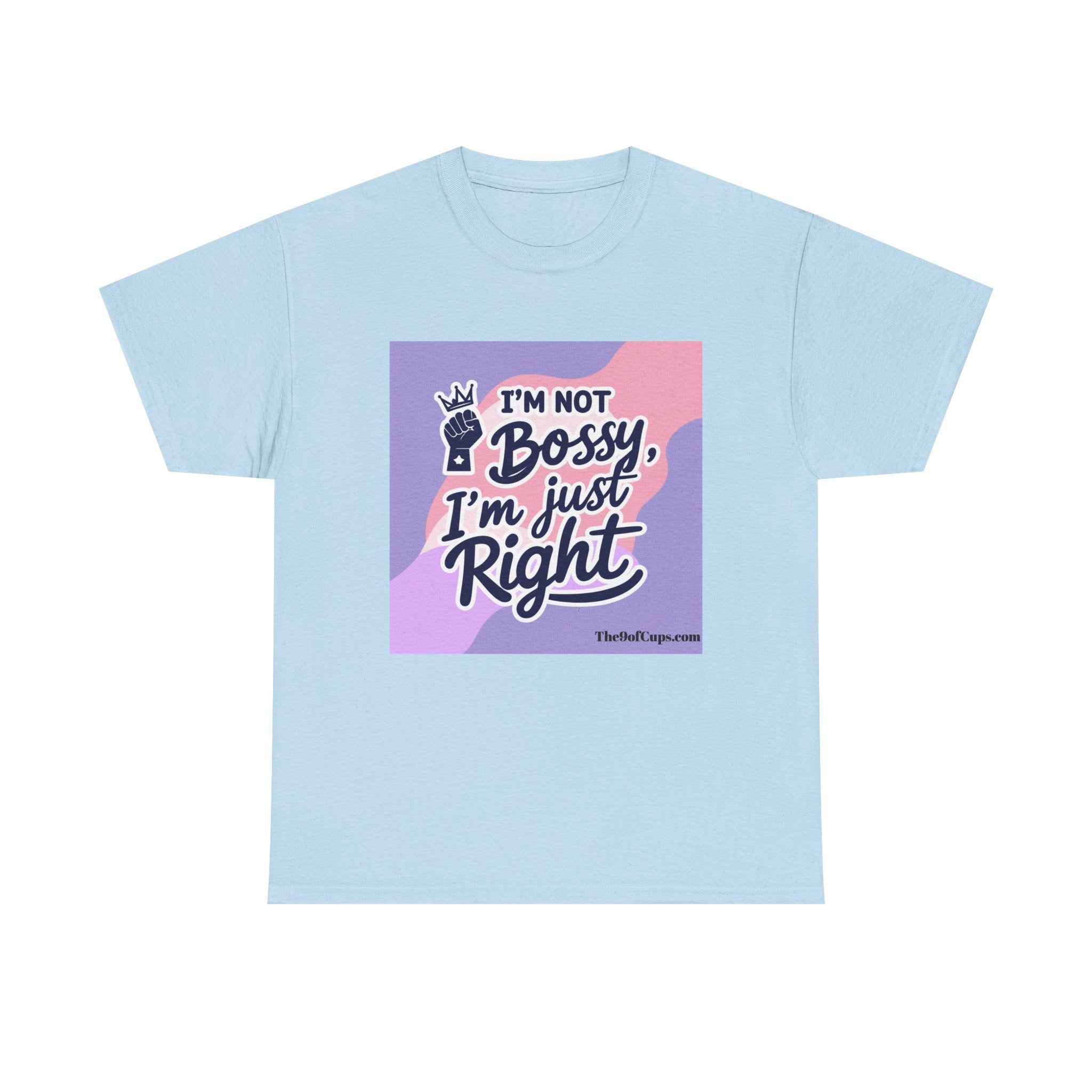 Funny Girl Boss Unisex Tee - 'I'm not bossy, I'm just right' Coffee Shirt