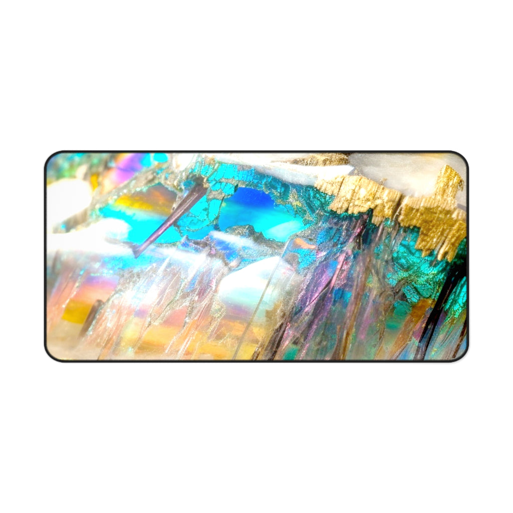 Opal Crystal Desk Mat — Extra Large Mouse Pad for Tarot Readings