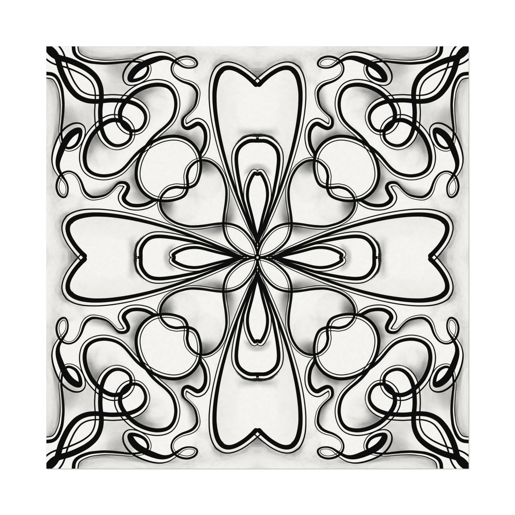 Boho Design Number 2 Coloring Poster on Fine Textured Watercolor Matte Print - Make Your Coloring Pages Stand Out!