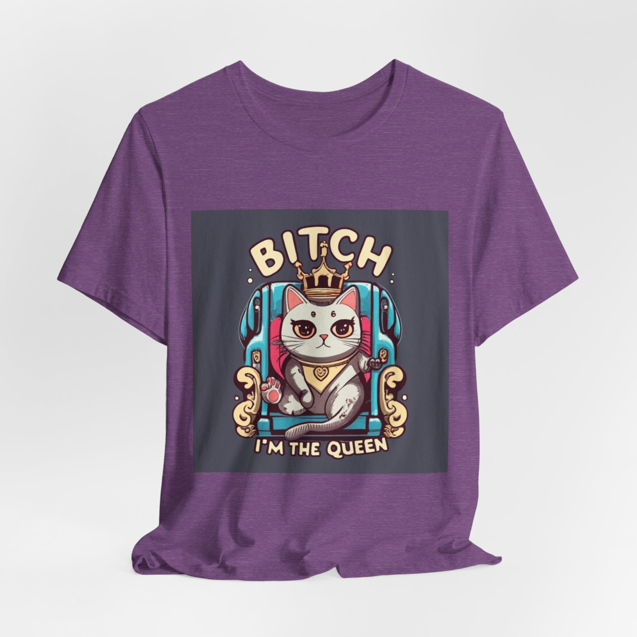 Pug Queen Tee — "Bitch, I'm the Queen" Funny Pug Dog Illustration