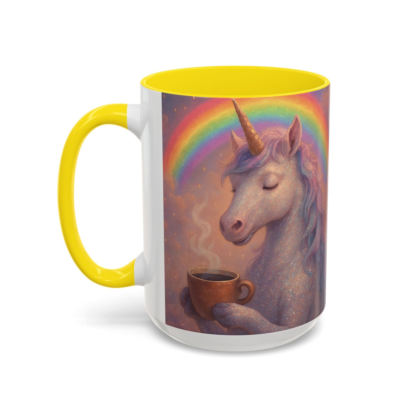 Coffee Mug - Calm Unicorn Morning Coffee Illustration