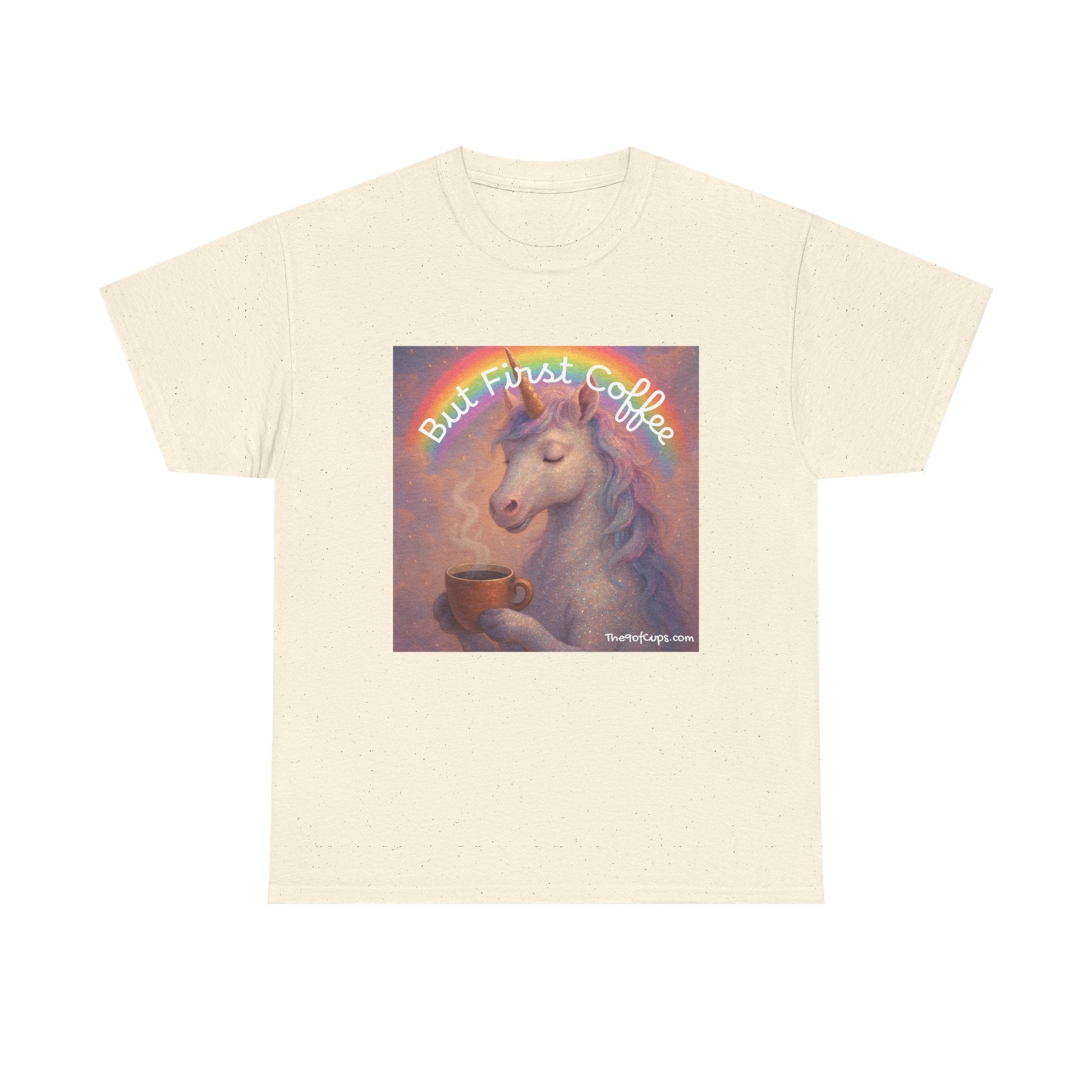 Coffee Lover T-Shirt - But First Coffee Unicorn Tee