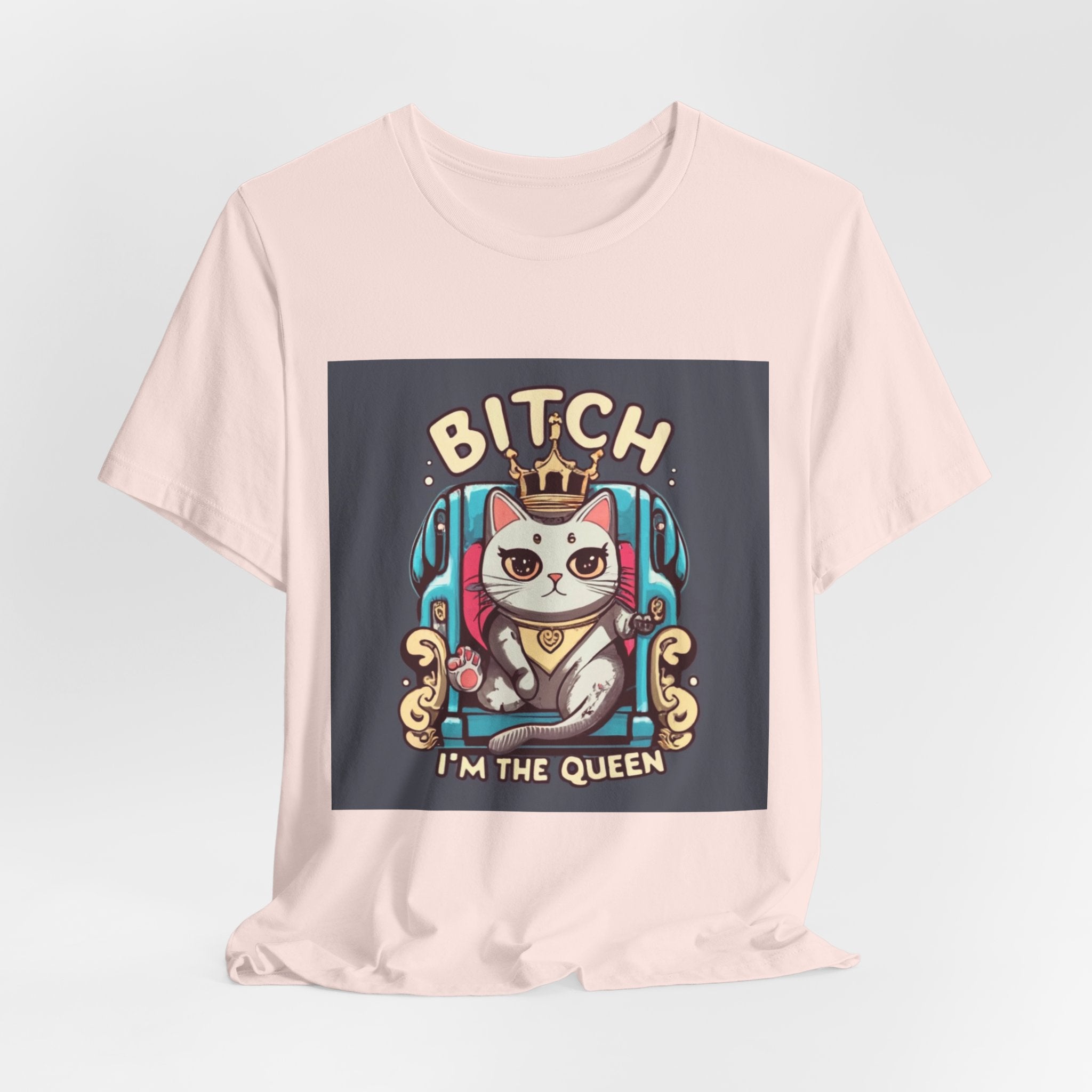 Pug Queen Tee — "Bitch, I'm the Queen" Funny Pug Dog Illustration