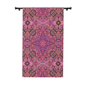 Mod Boho Dreams Blackout Curtain — in Magentas and Sepia (50×84", Single Panel)