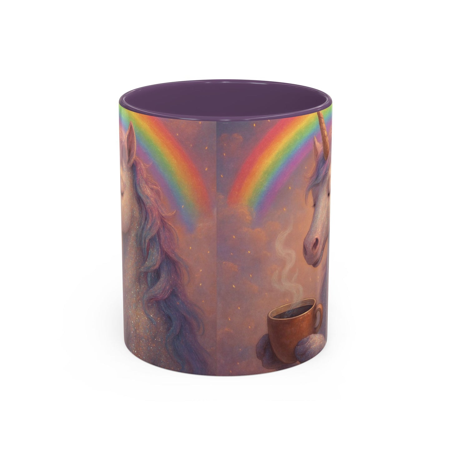 Coffee Mug - Calm Unicorn Morning Coffee Illustration