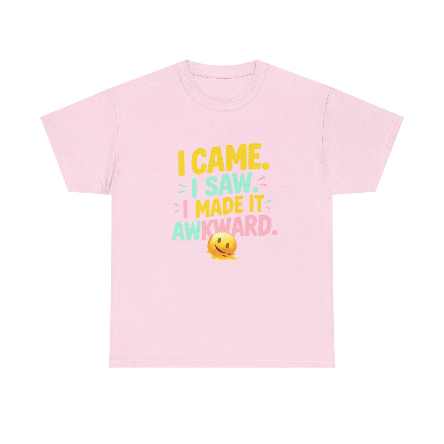 Funny Quote 'I Came, I Saw, I Made It Awkward' Emojis Tee
