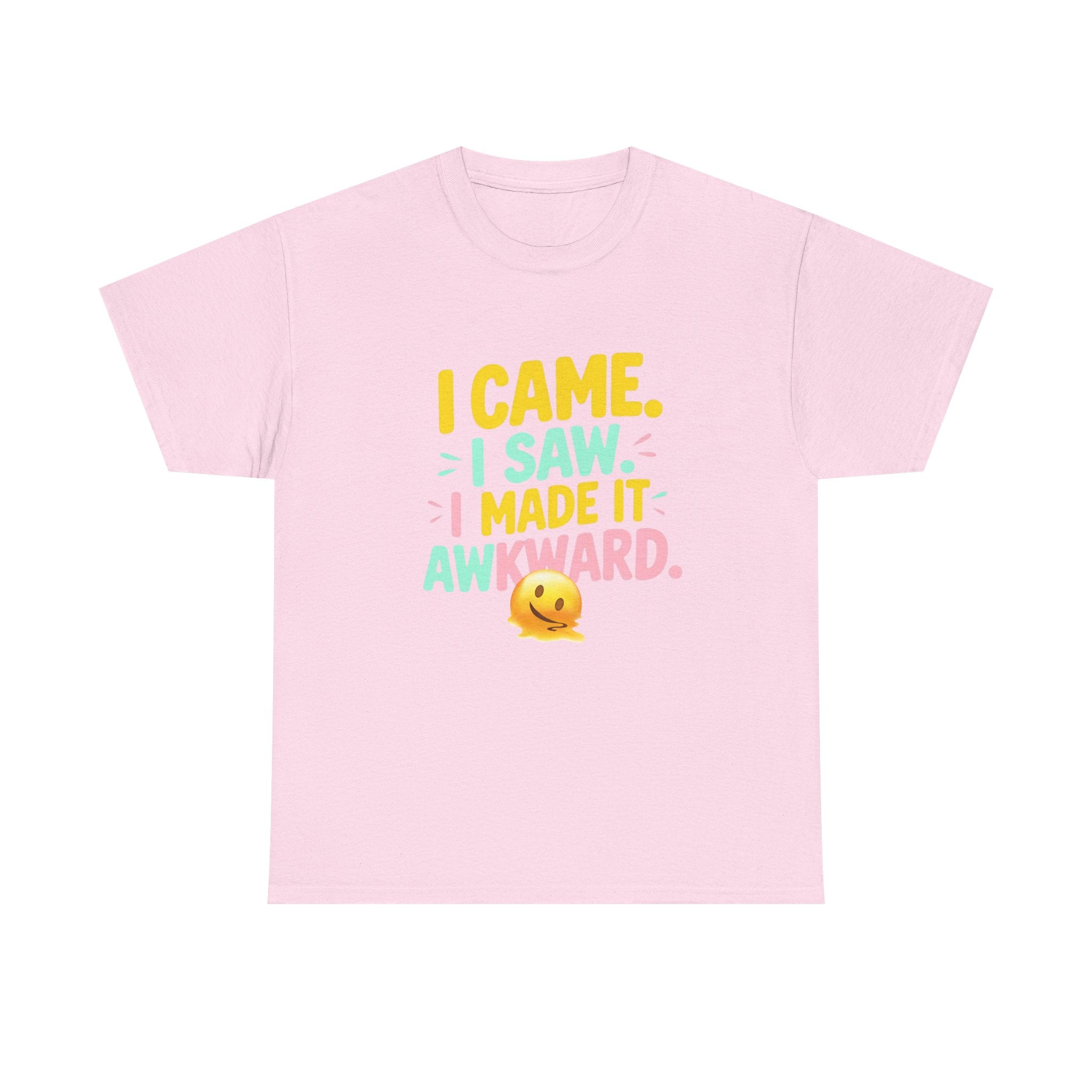 Funny Quote 'I Came, I Saw, I Made It Awkward' Emojis Tee