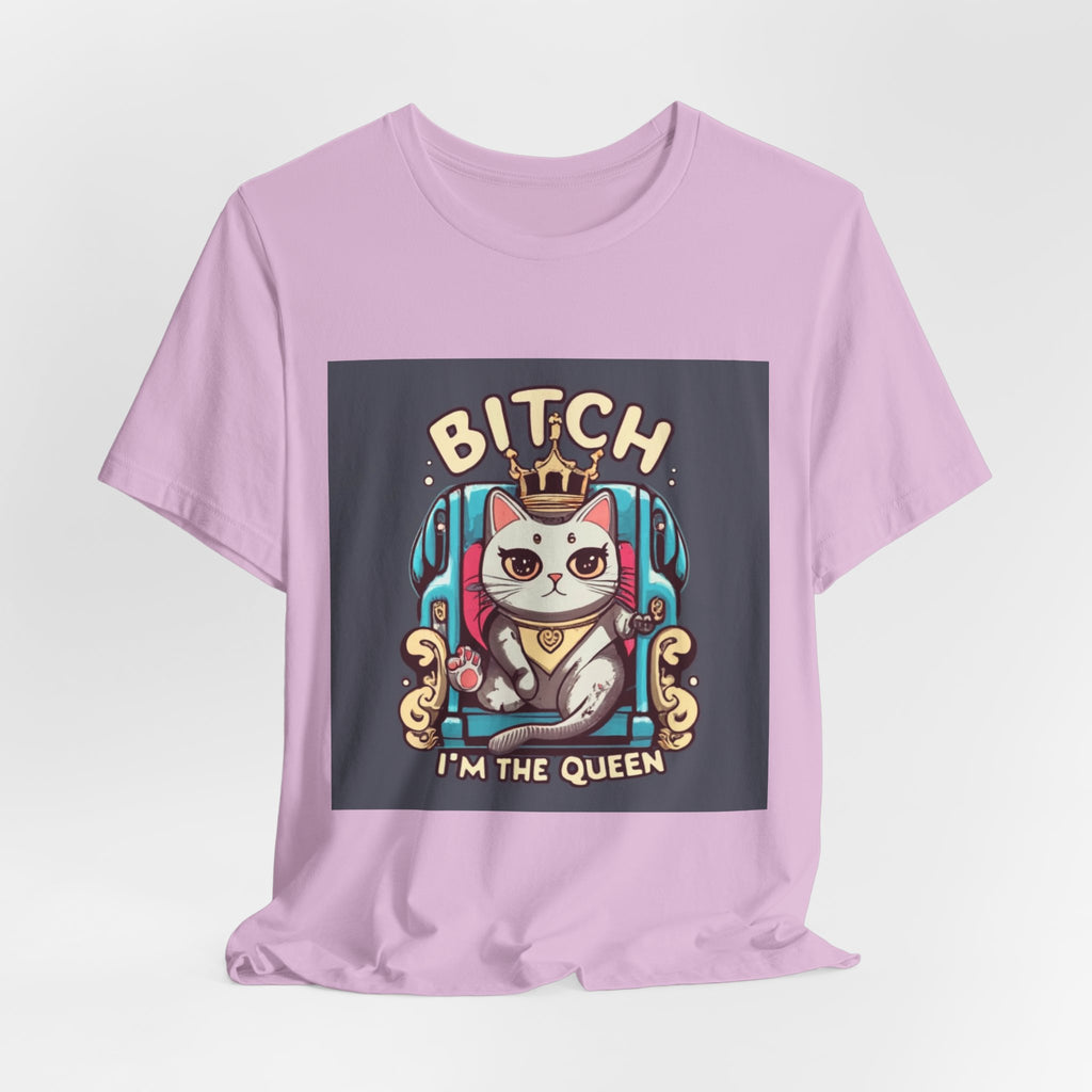 Pug Queen Tee — "Bitch, I'm the Queen" Funny Pug Dog Illustration