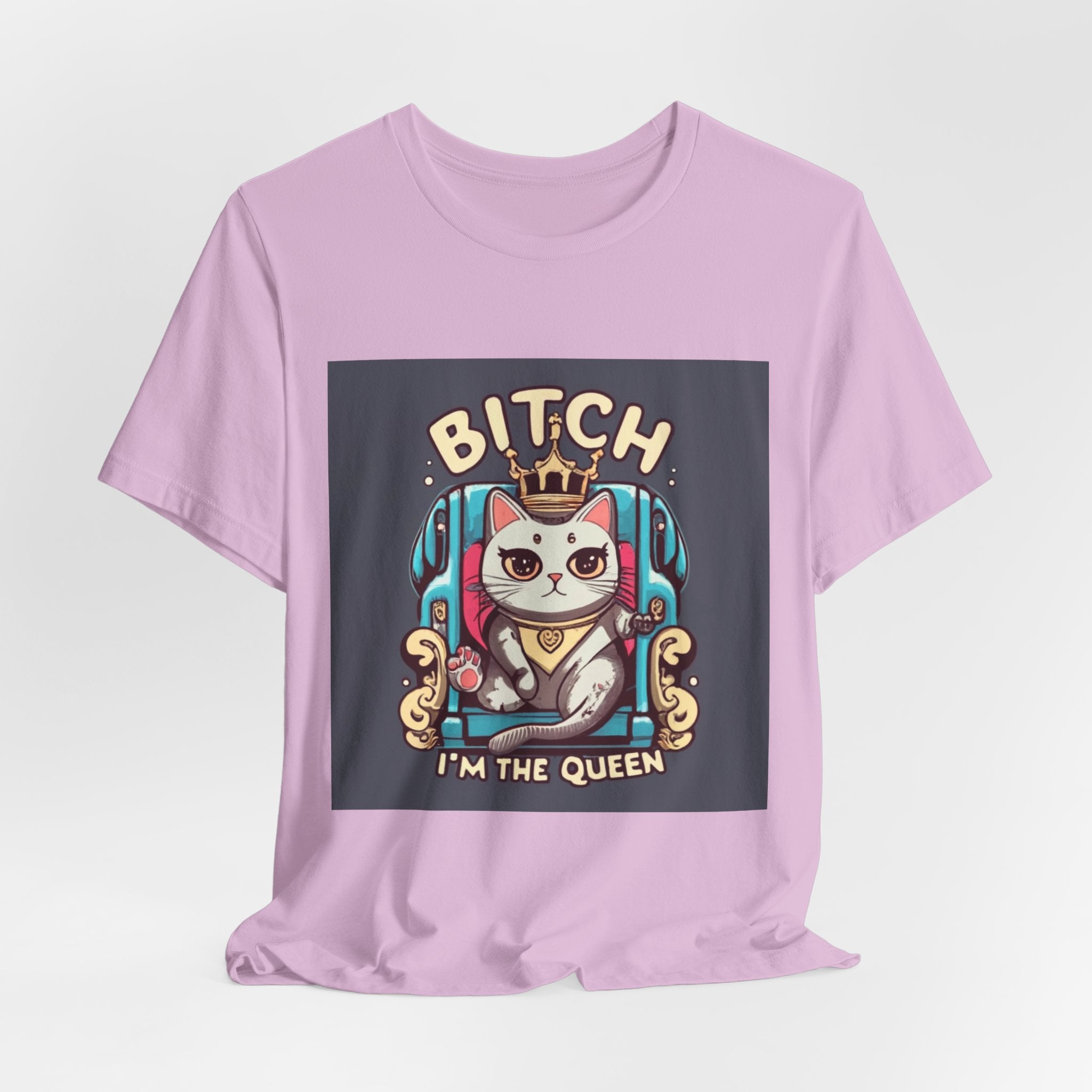 Pug Queen Tee — "Bitch, I'm the Queen" Funny Pug Dog Illustration