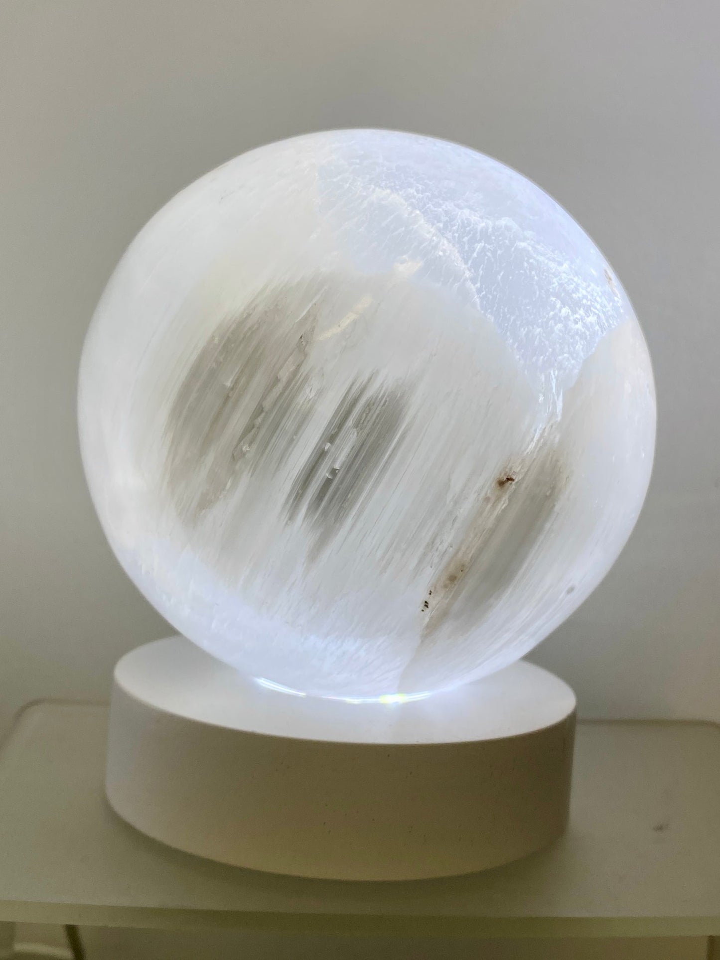 Wood Light Base | LED Stand for Crystal Sphere