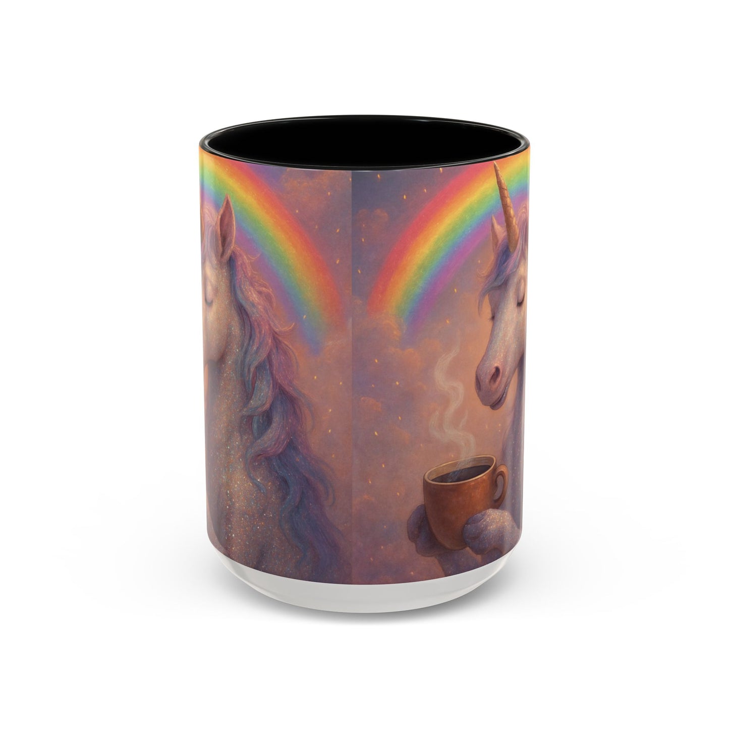 Coffee Mug - Calm Unicorn Morning Coffee Illustration