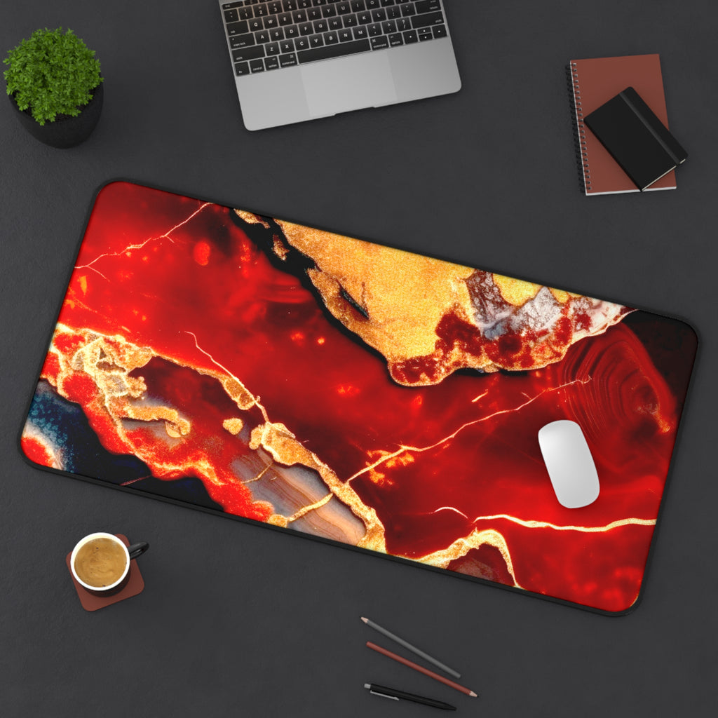 Jasper Crystal Desk Mat — Extra Large Mouse Pad for Tarot Readings