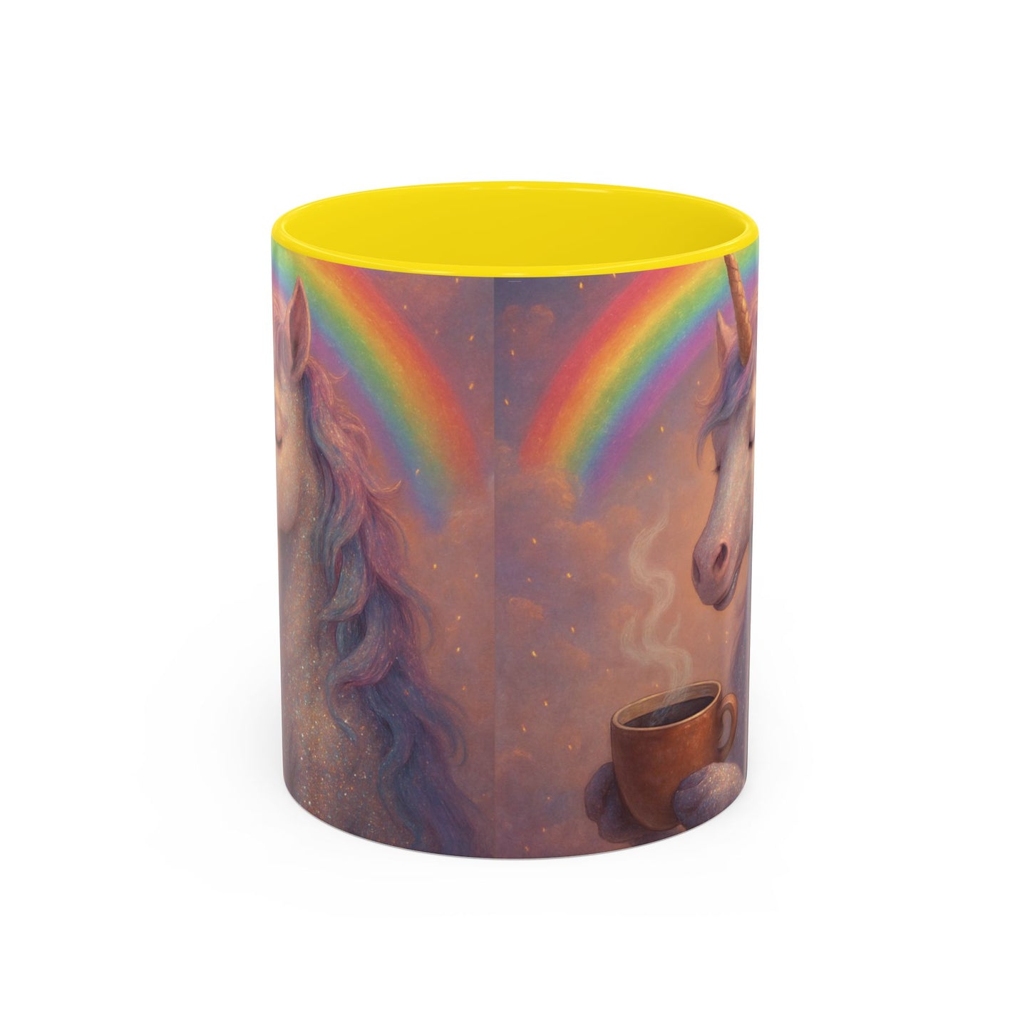 Coffee Mug - Calm Unicorn Morning Coffee Illustration