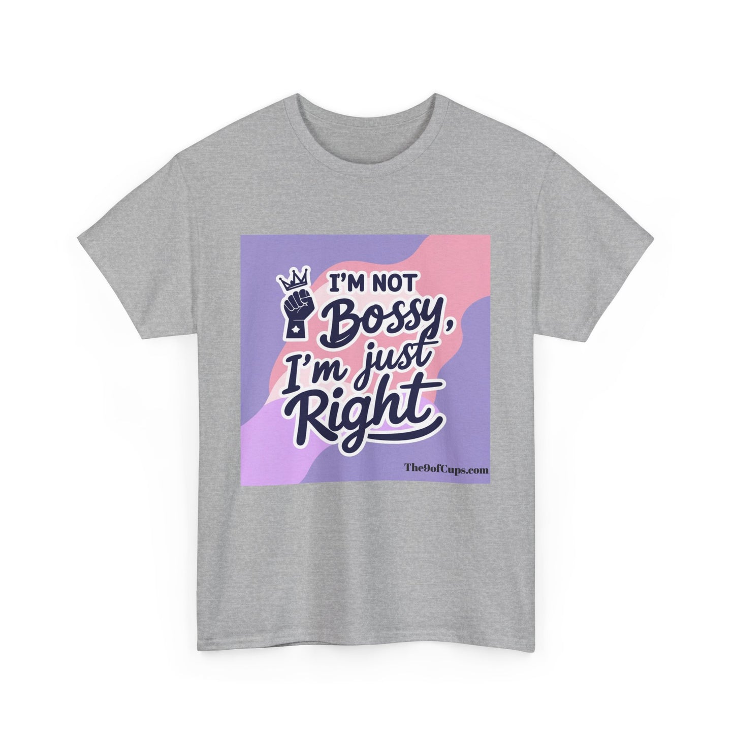 Funny Girl Boss Unisex Tee - 'I'm not bossy, I'm just right' Coffee Shirt