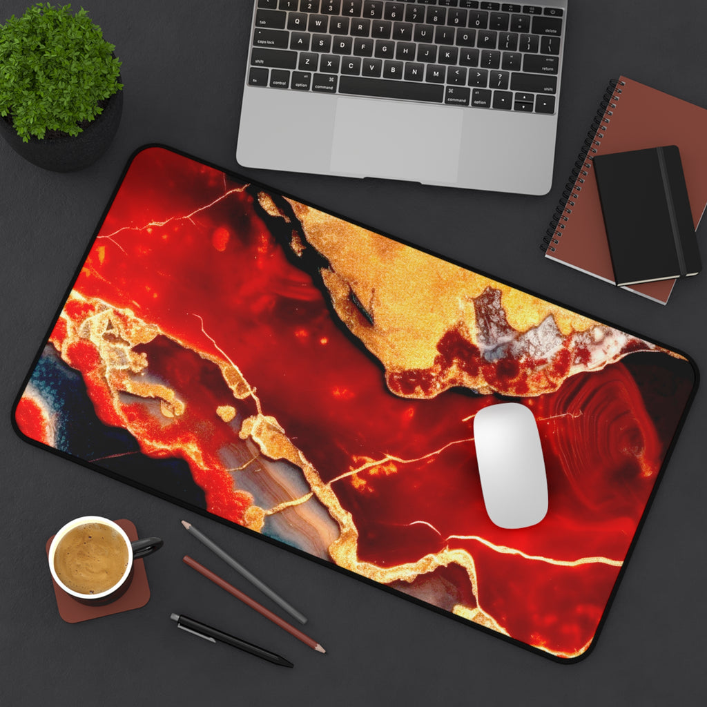 Jasper Crystal Desk Mat — Extra Large Mouse Pad for Tarot Readings