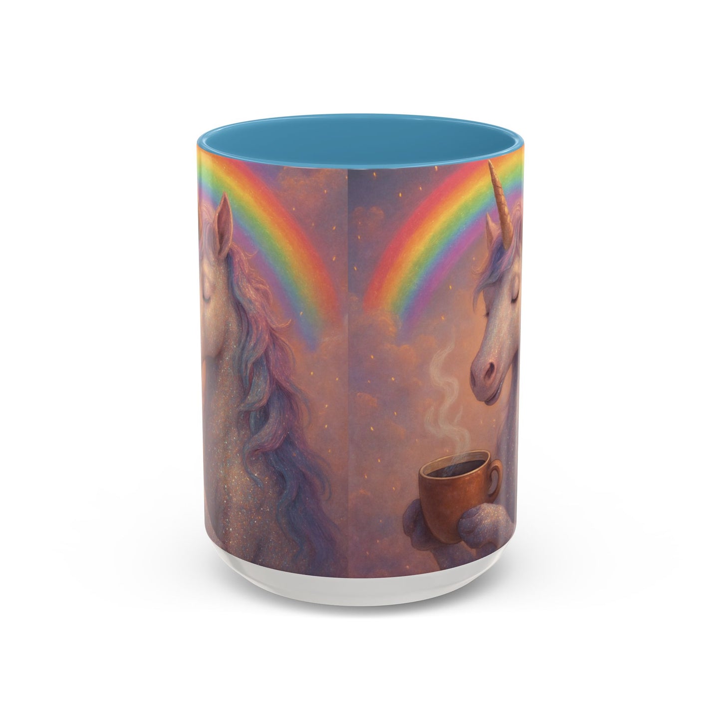 Coffee Mug - Calm Unicorn Morning Coffee Illustration