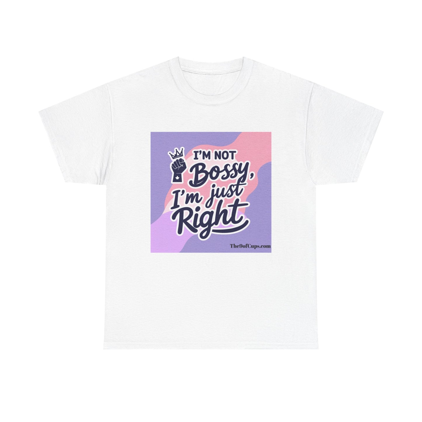 Funny Girl Boss Unisex Tee - 'I'm not bossy, I'm just right' Coffee Shirt