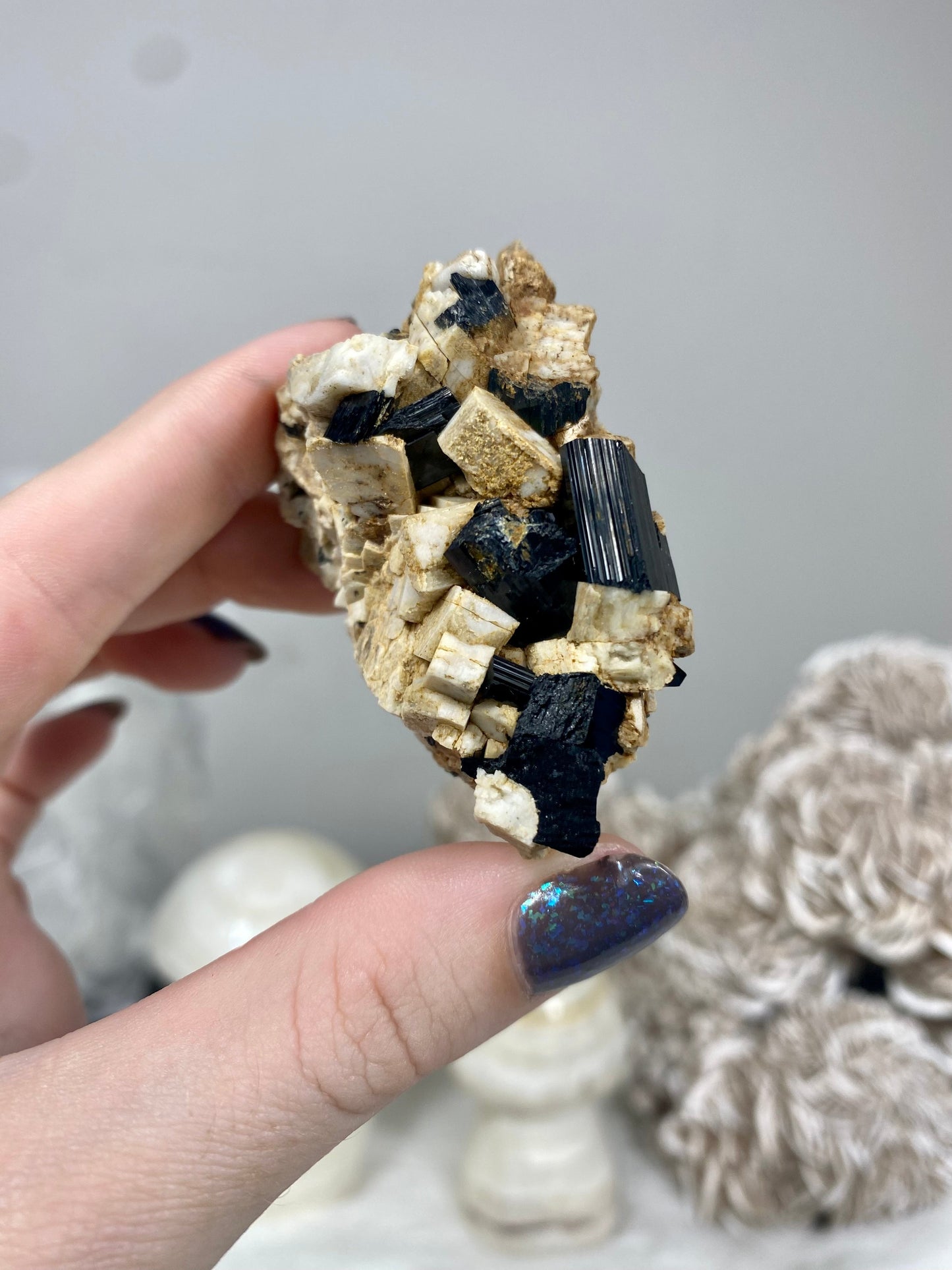 Mixed Raw Specimen from Malawi | Feldspar, Aegirine, Smoky Quartz