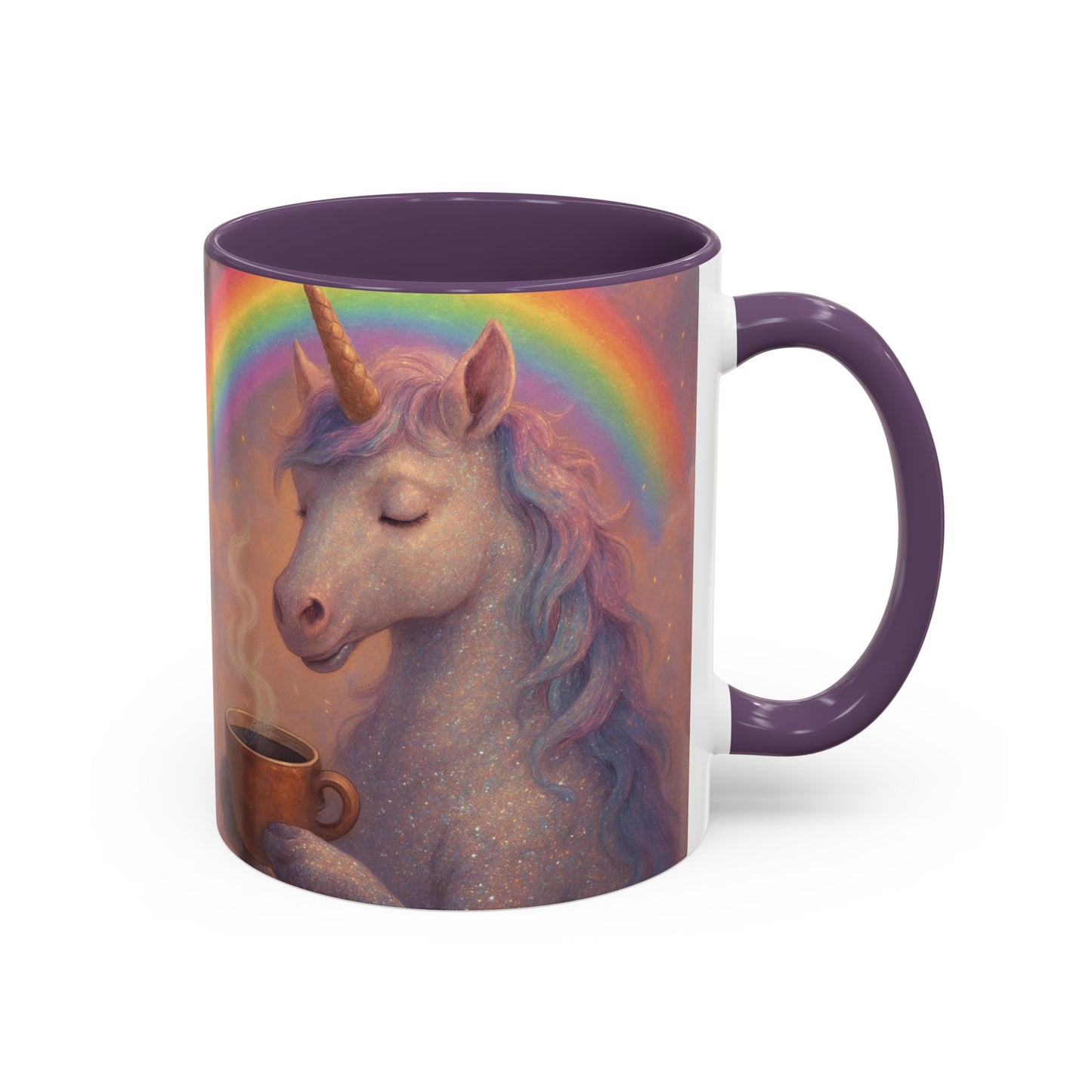 Coffee Mug - Calm Unicorn Morning Coffee Illustration