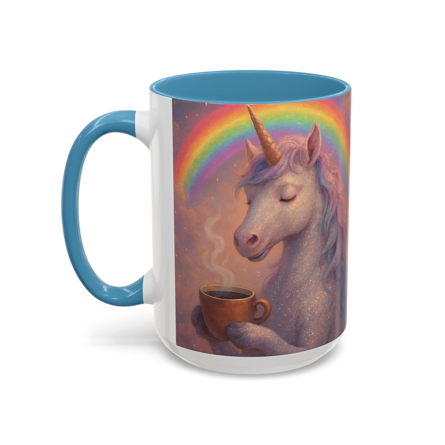 Coffee Mug - Calm Unicorn Morning Coffee Illustration