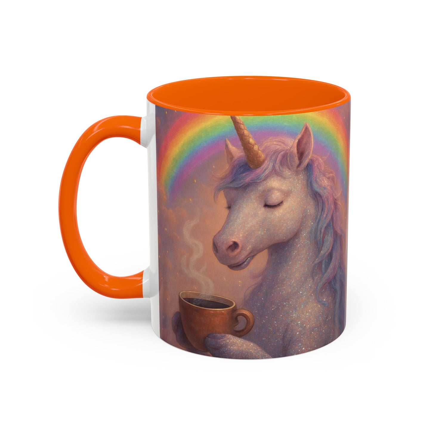 Coffee Mug - Calm Unicorn Morning Coffee Illustration