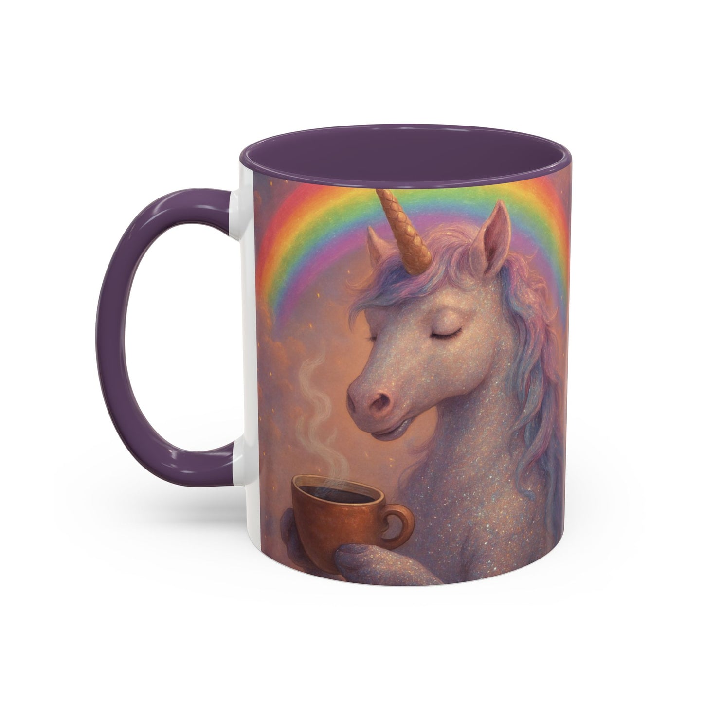 Coffee Mug - Calm Unicorn Morning Coffee Illustration