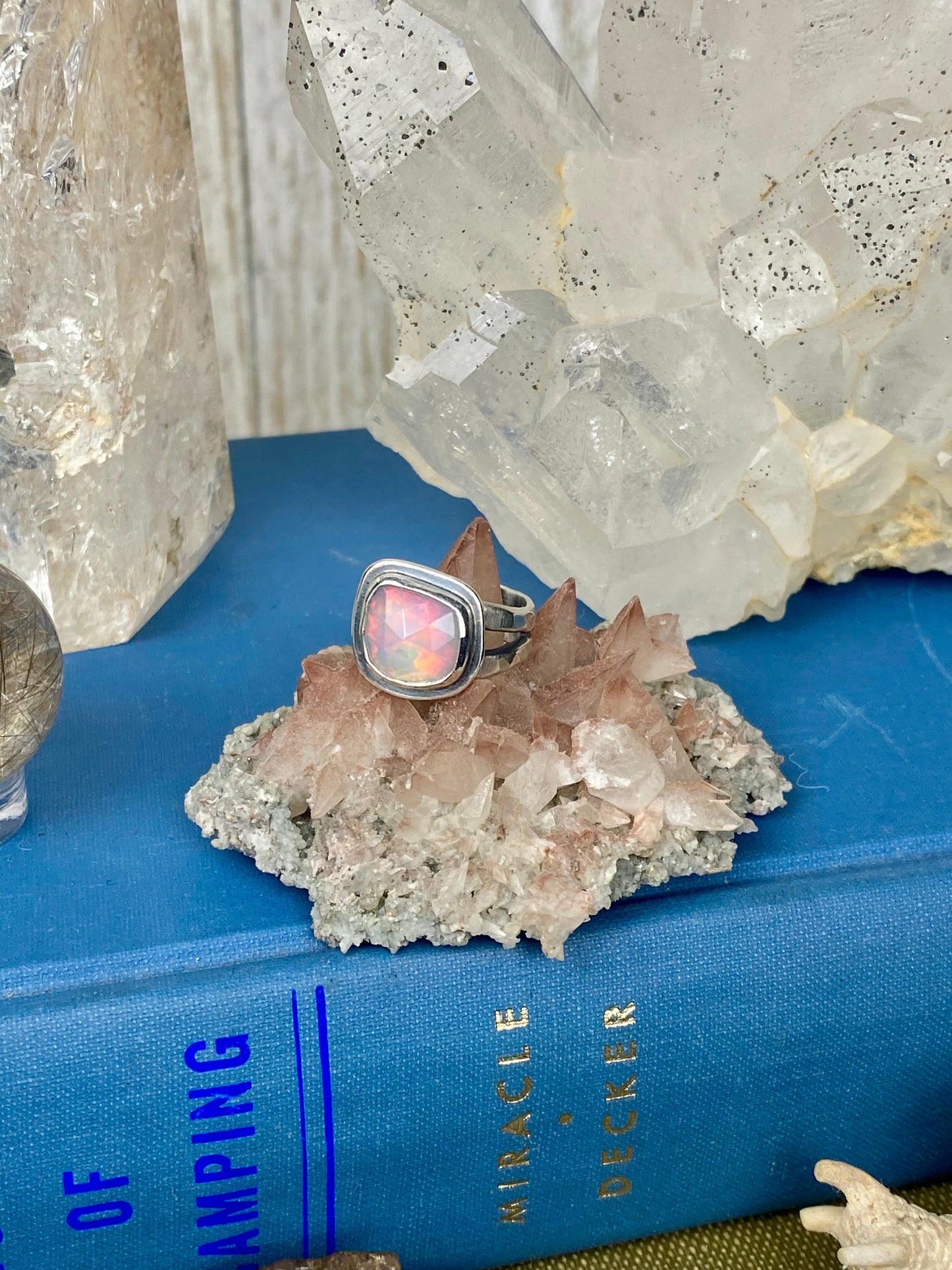 Welo Opal in Sterling Silver Ring | Silent Wolf Jewelry