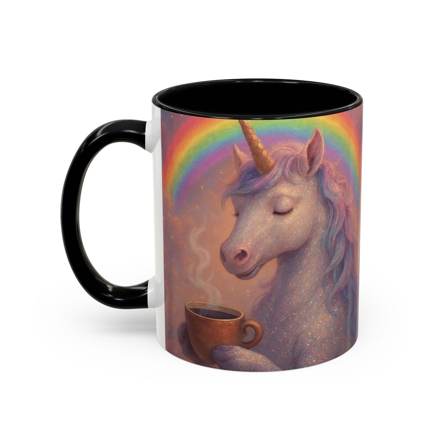 Coffee Mug - Calm Unicorn Morning Coffee Illustration