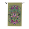 Boho Art Deco Olive Floral Blackout Curtain — Single 50x84" Panel