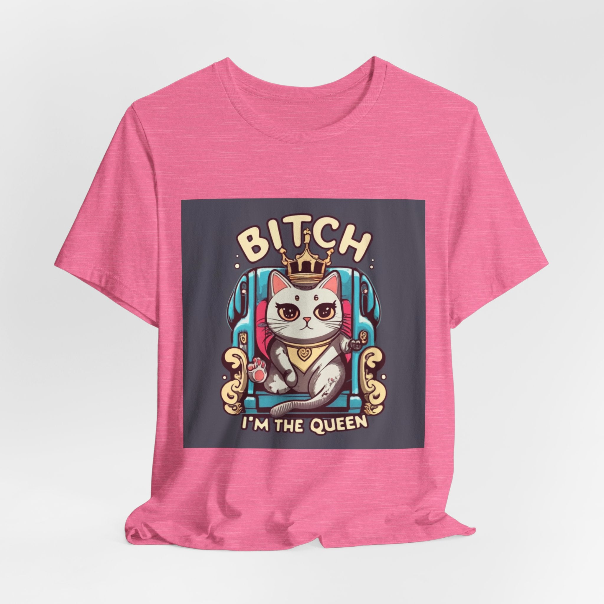 Pug Queen Tee — "Bitch, I'm the Queen" Funny Pug Dog Illustration