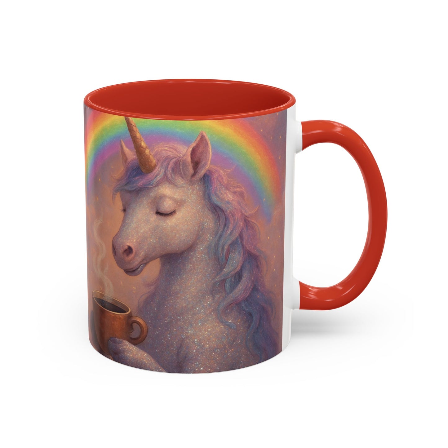 Coffee Mug - Calm Unicorn Morning Coffee Illustration