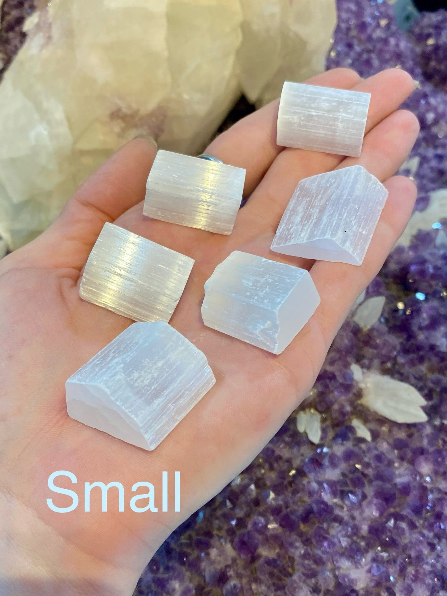 Selenite Raw Chunks | Satin Spar Rough Crystals