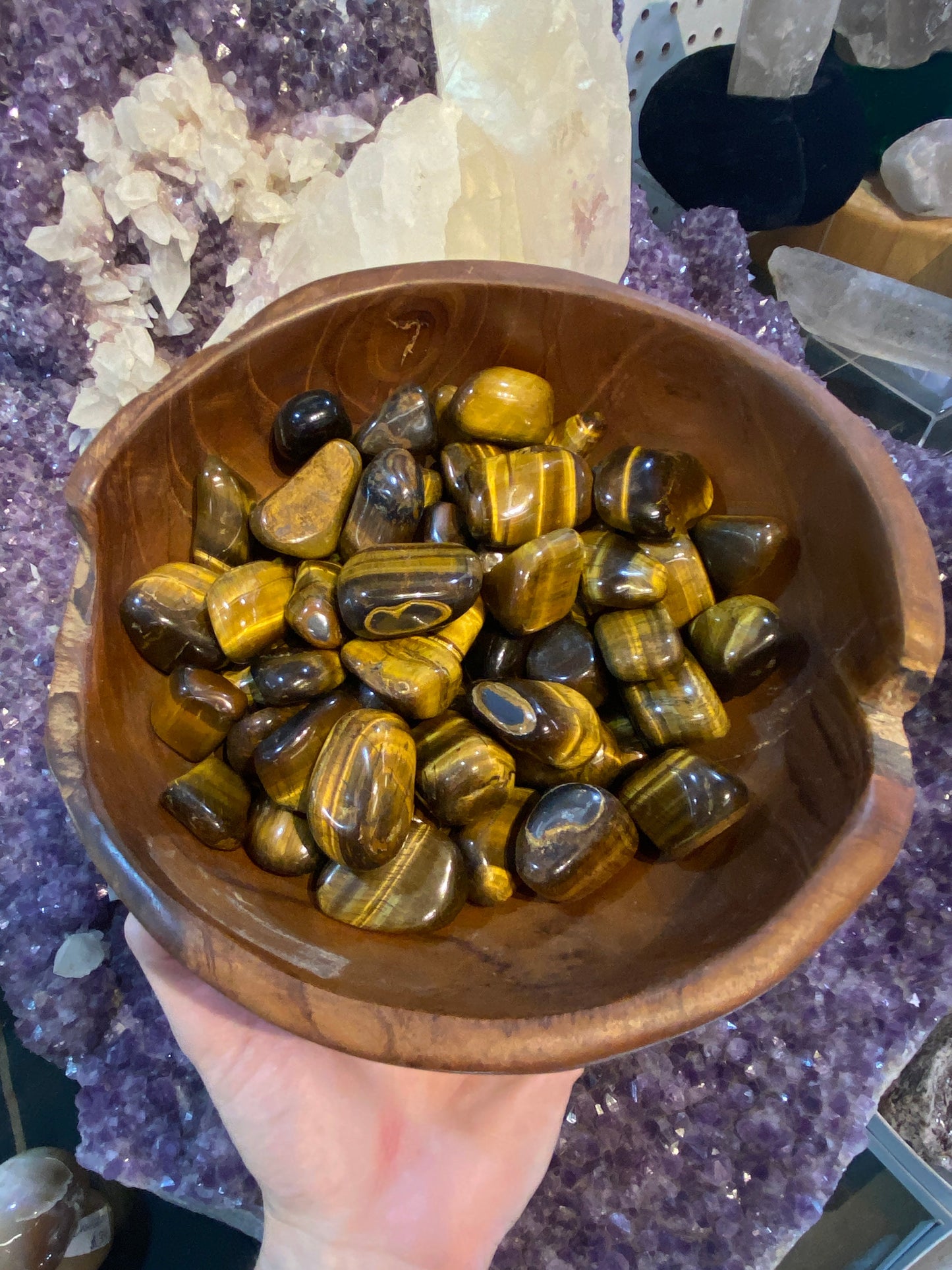 Tigers Eye Tumbled Stone