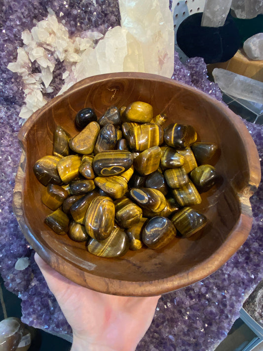 Tigers Eye Tumbled Stone