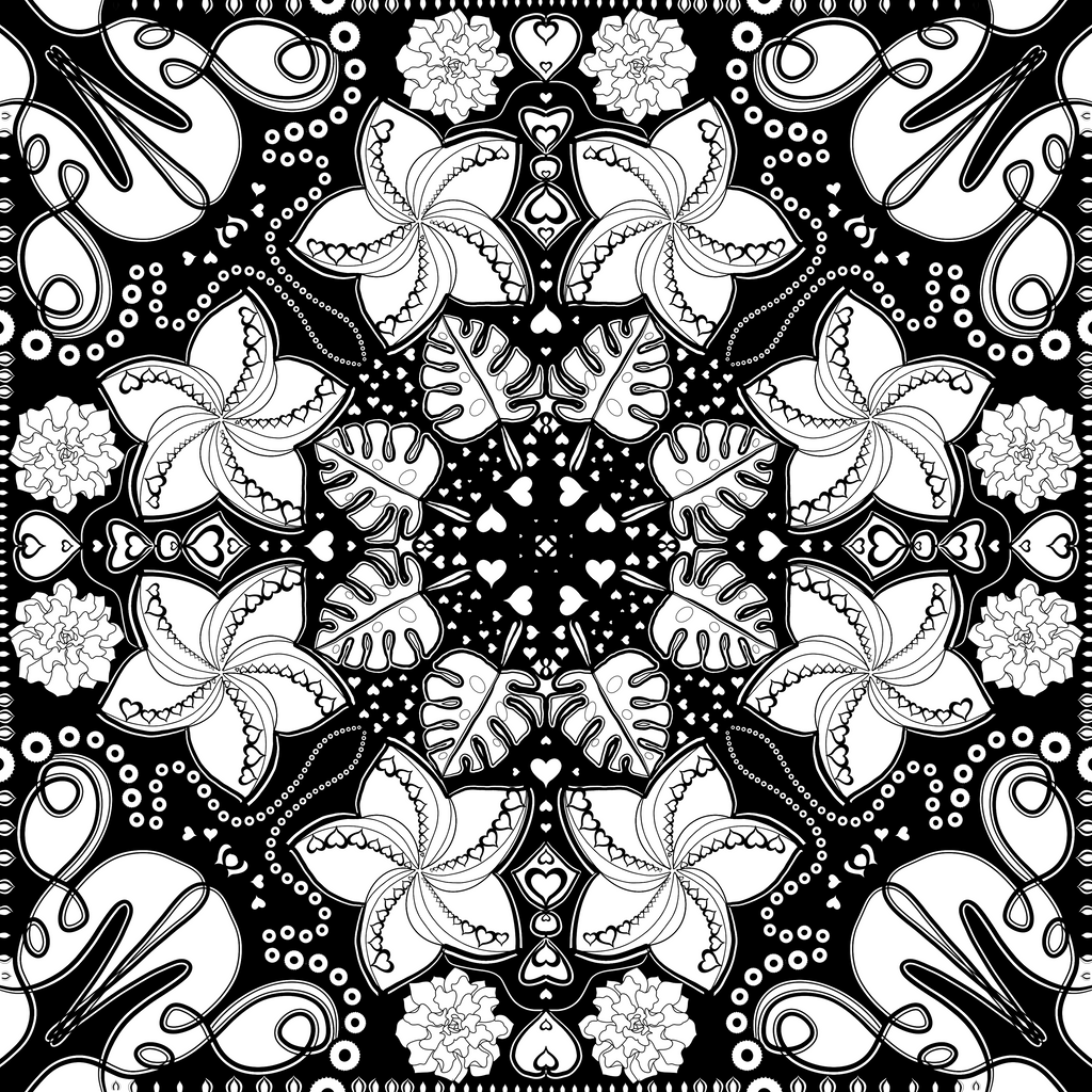 I Love Mandala Coloring Book (Printed Book or Digital Download)