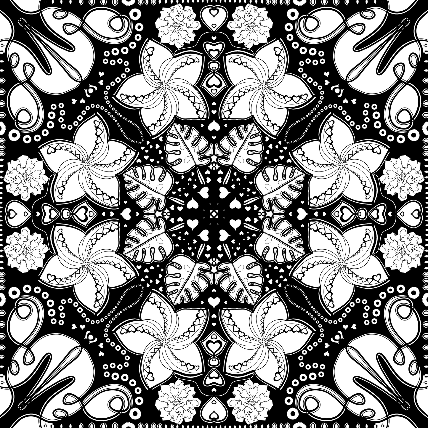 I Love Mandala Coloring Book (Printed Book or Digital Download)