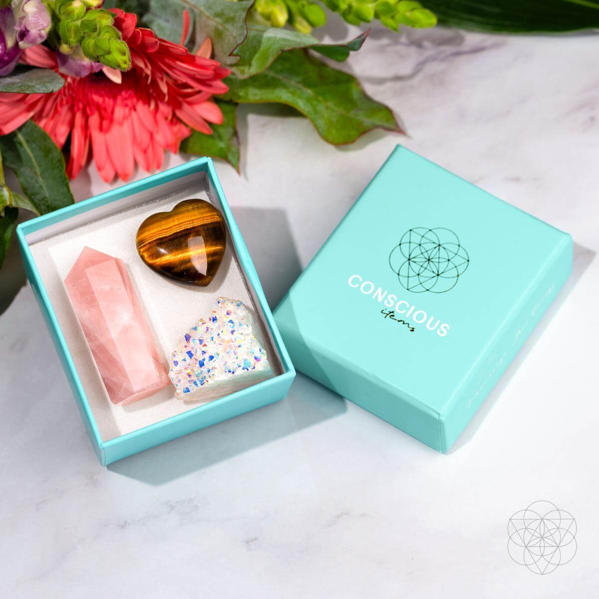 Crystal Fridge Magnets - Trio of Protection & Comfort