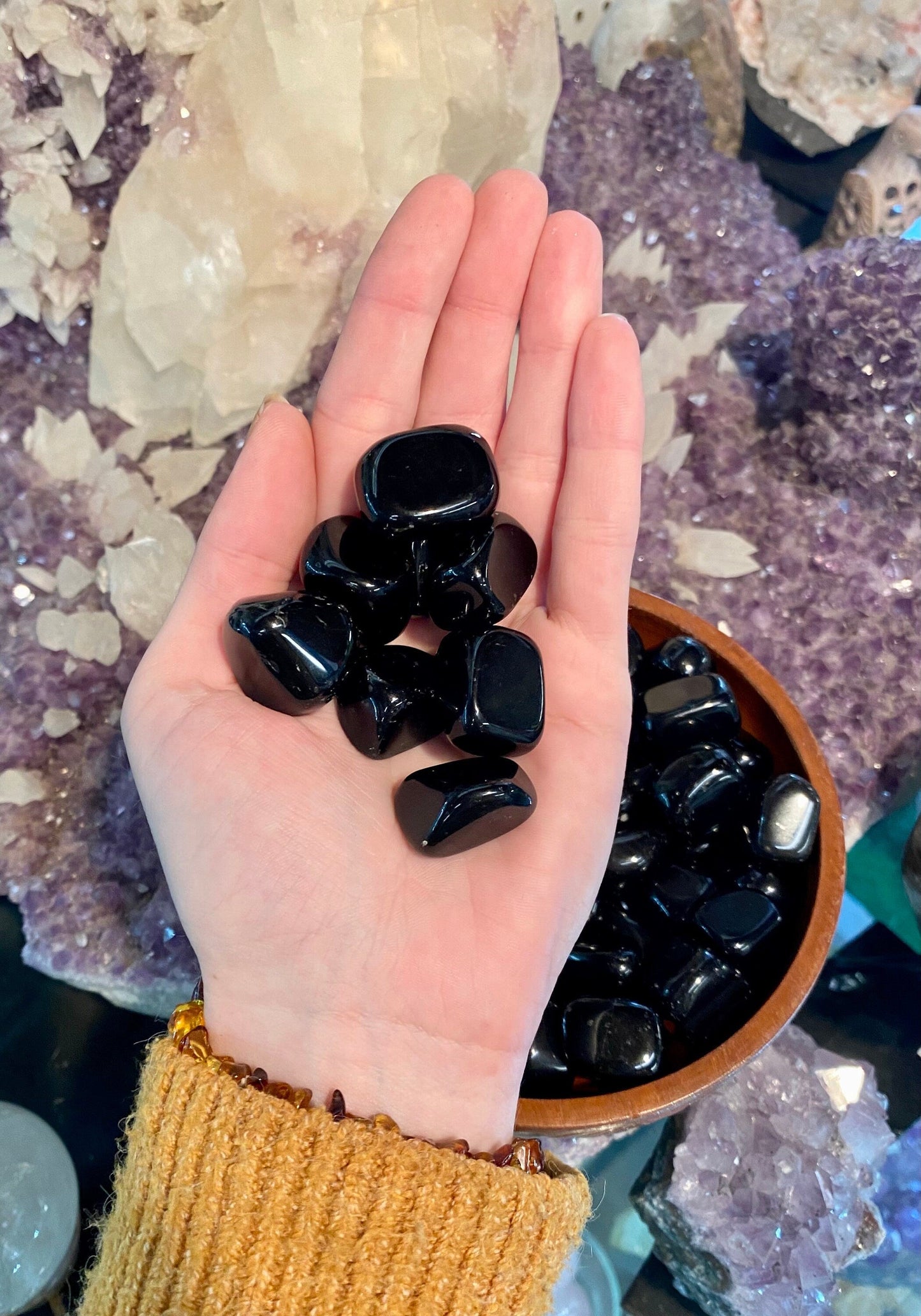 Obsidian Tumbled Stone - Protection