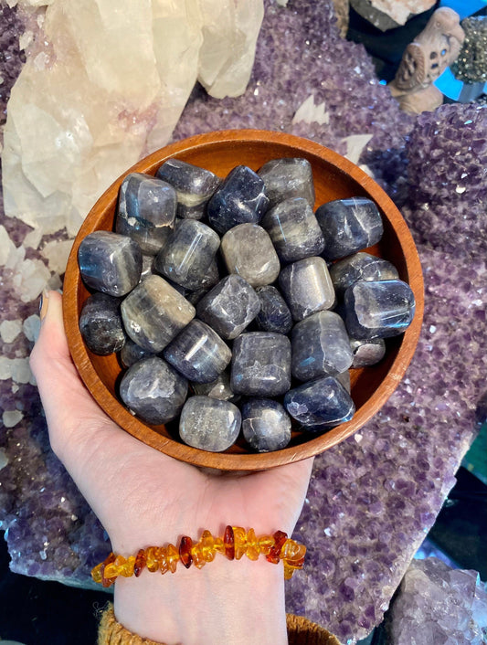 Iolite Tumbled Stone - Third Eye