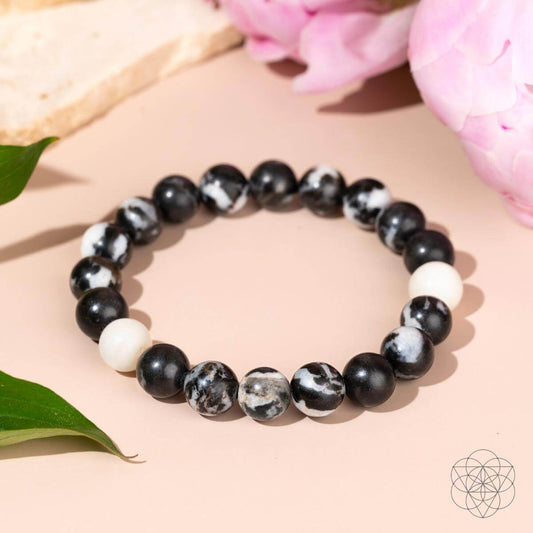 Permission to Pause - The Zebra Jasper Bracelet