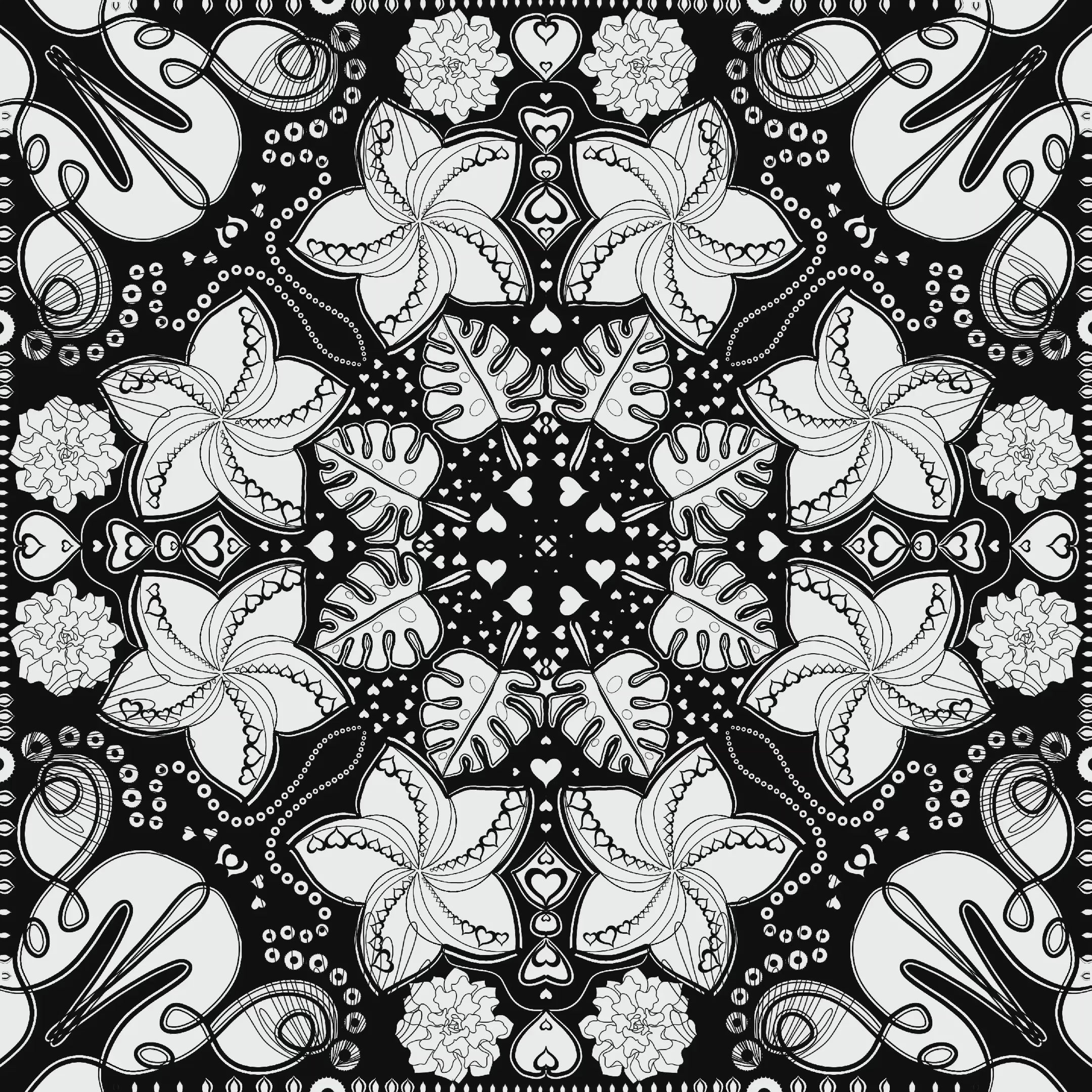 I Love Mandala Coloring Book (Printed Book or Digital Download)