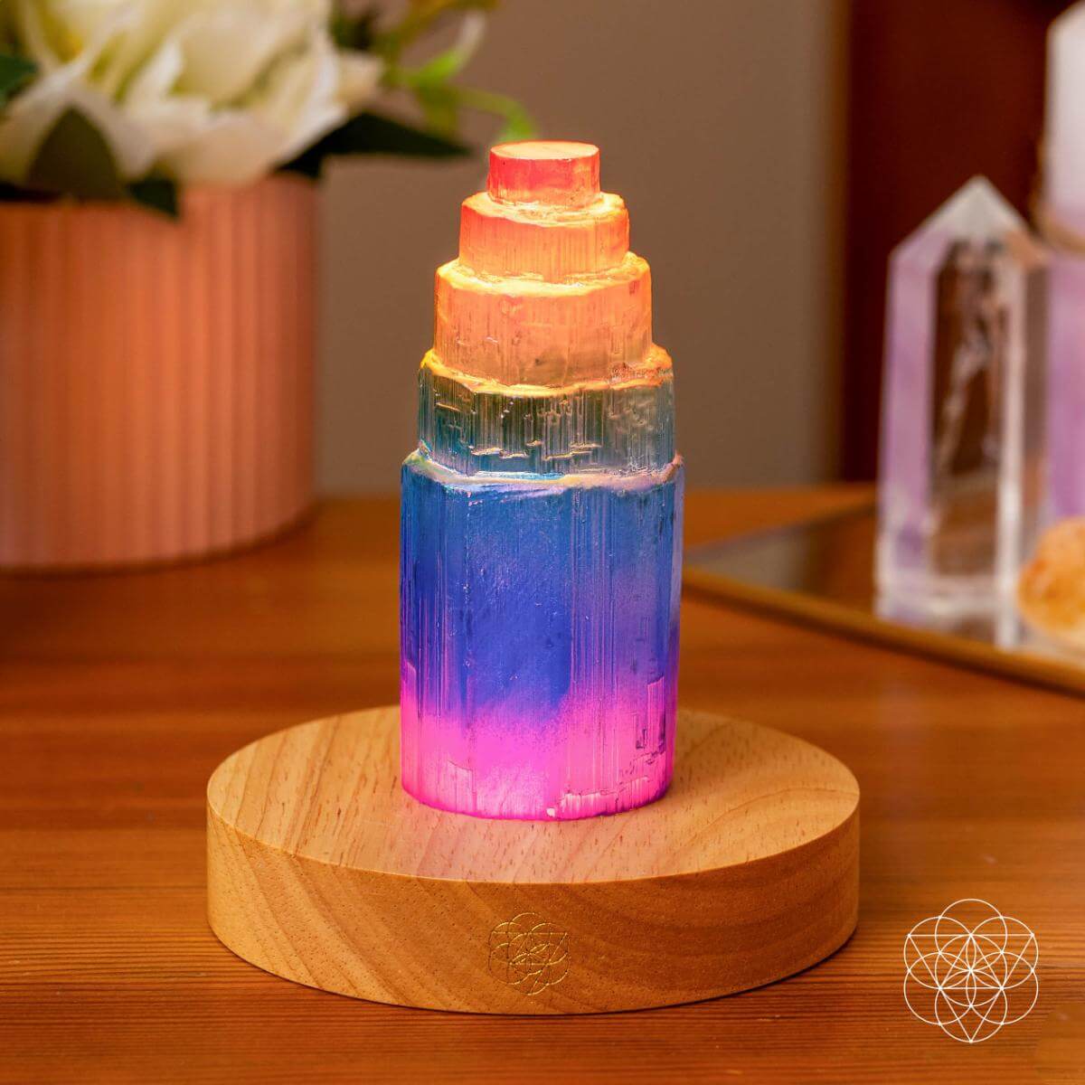 Rainbow’s Blessing - Selenite Tower of Peace & Protection