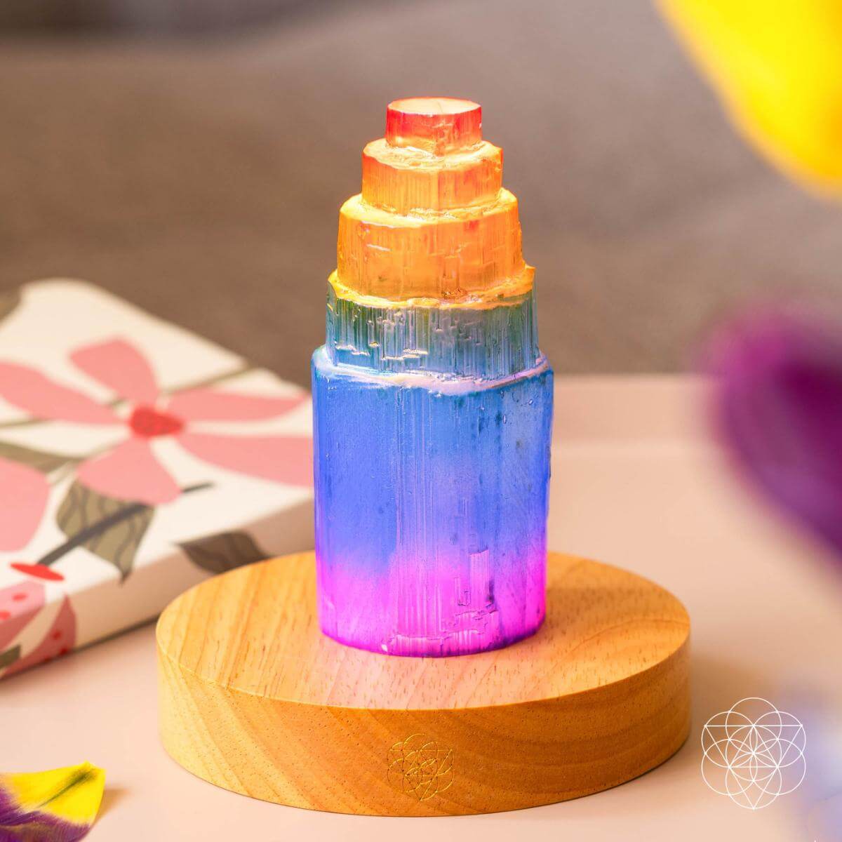 Rainbow’s Blessing - Selenite Tower of Peace & Protection