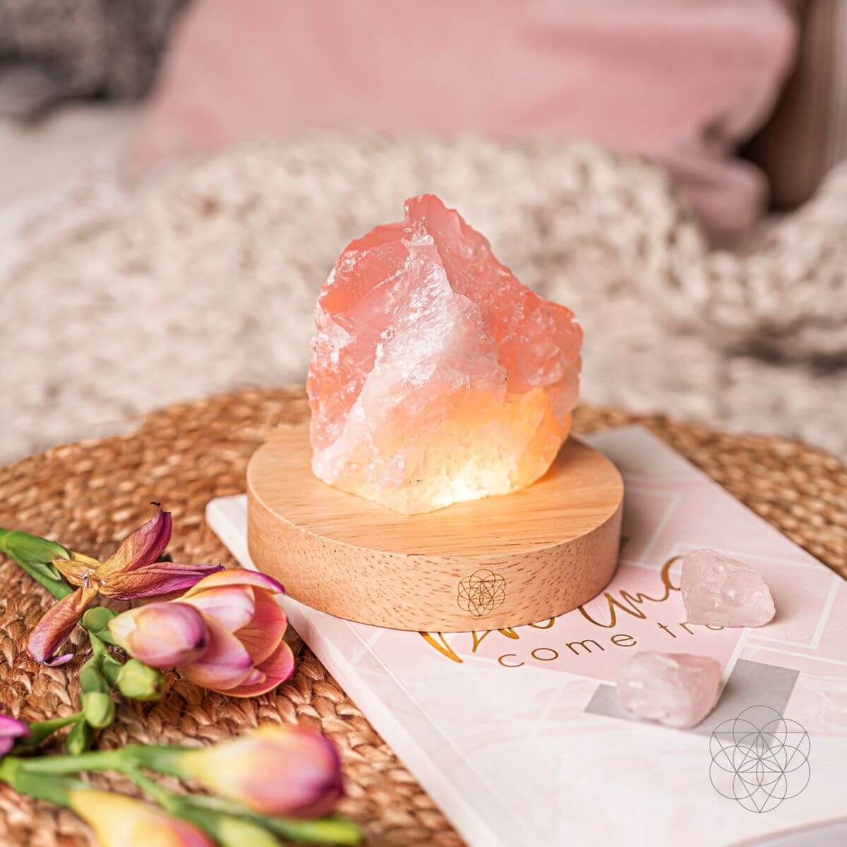 Rose Quartz Lamp of Compassion