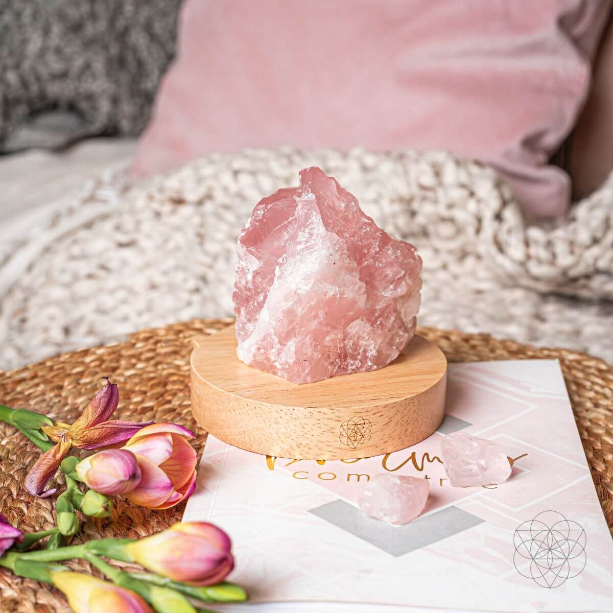 Rose Quartz Lamp of Compassion